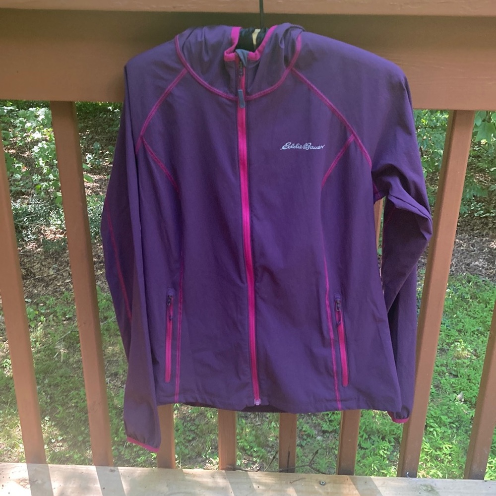 Eddie Bauer purple jacket
